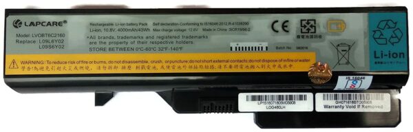 Lapcare Lenovo Ideapad G460 G560 Z560 Compatible Laptop Battery (Black)