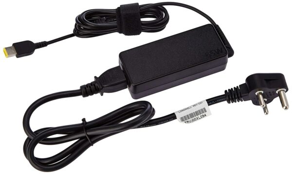 Lenovo 888015000 65W Laptop Adapter/Charger with Power Cord for Select Models of Lenovo (Slim Tip Rectangular pin)