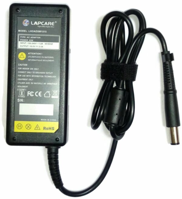 Lapcare 18.5V 3.5A 65W Smart Pin Adapter for HP Select Models