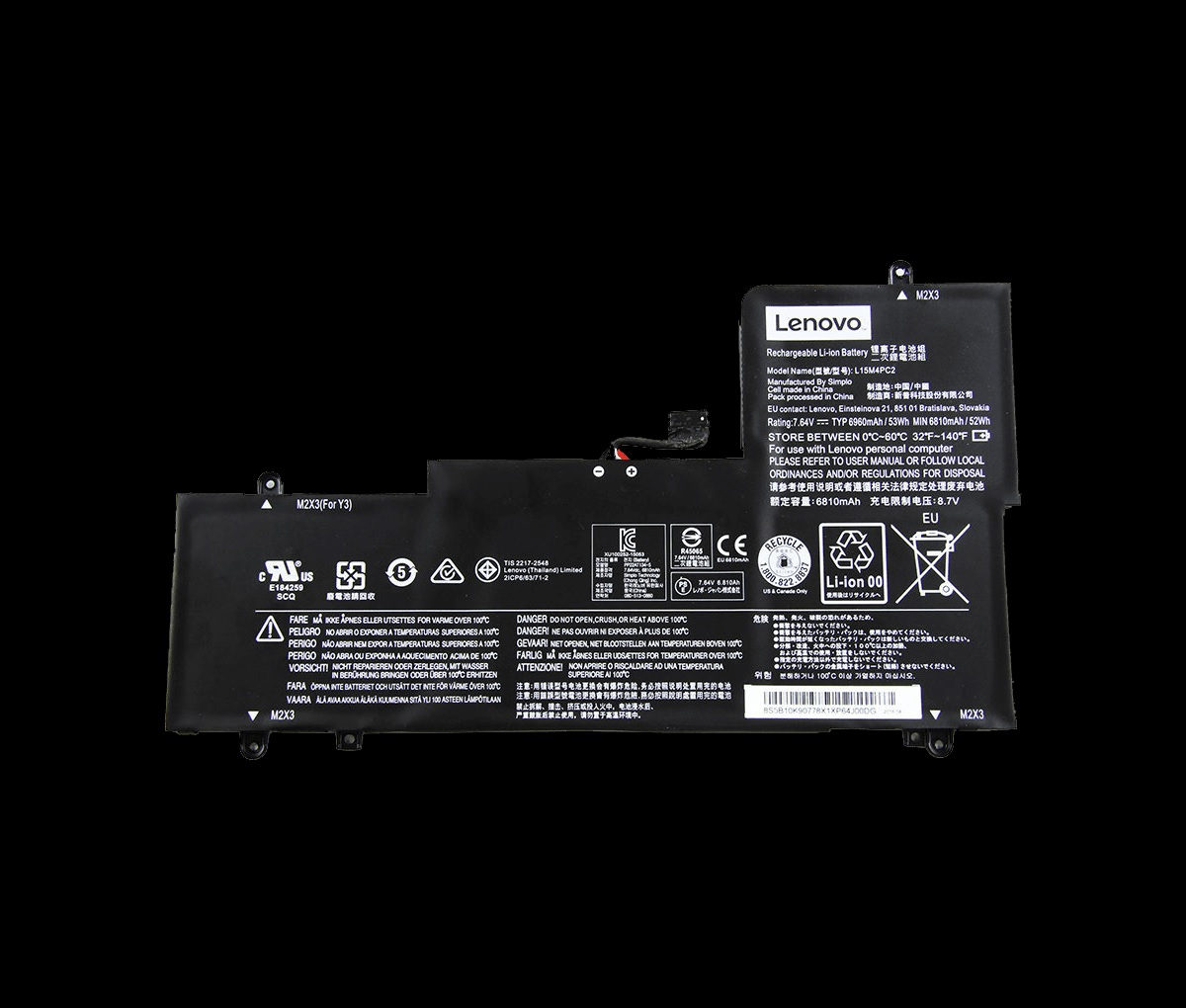 L15M4PC2 Battery For Lenovo YOGA 710-14ISK Yoga 710-15IKB Yoga 710-15ISK -  Worldmart