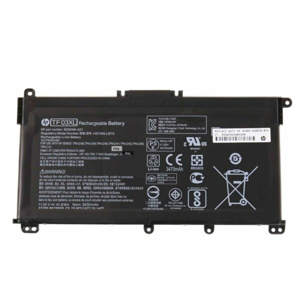 HP TF03XL battery for Pavilion X360 14-CD, Pavilion 14-BF, 14-BK, 15-DA,15-CC, 15-CD, 15-CK