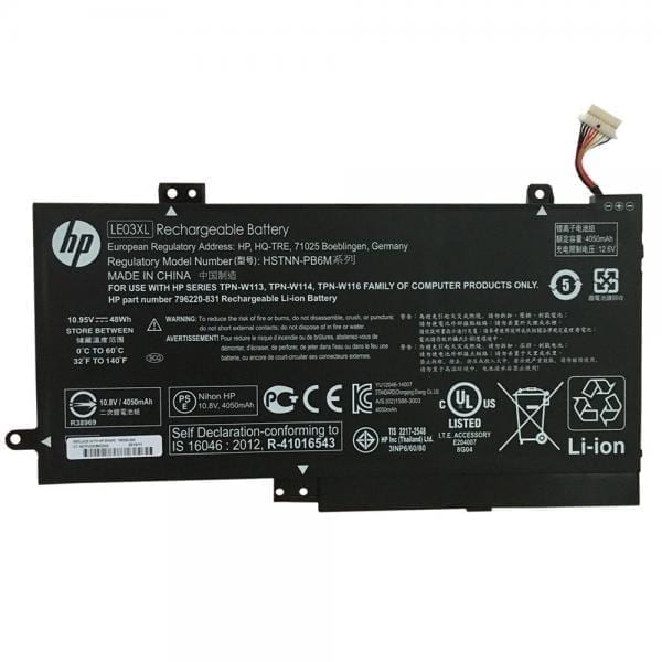 HP LE03XL battery for X360 Convertible Envy X360 15-W, X360 Convertible 15, X-360 M6-W, Pavilion X360 13-S