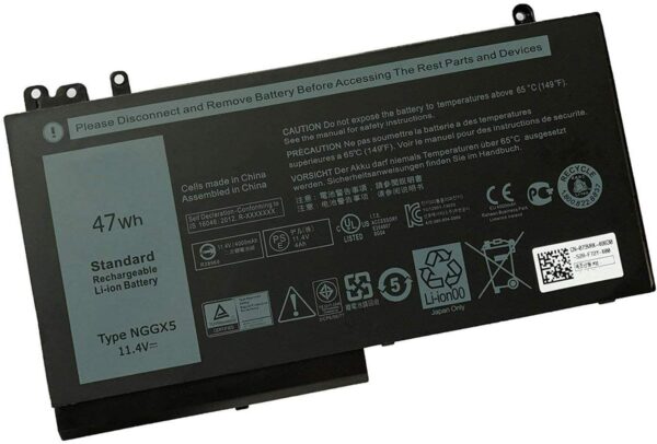 New NGGX5 battery for Dell Latitude E5270  47Whr 3 Cell Primary Lithium -Ion Battery 954DF JY8DF - Worldmart