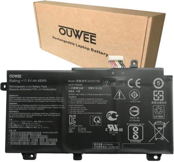 OUWEE B31N1726 Laptop Battery Compatible with Asus FX80 FX86 TUF FX504 FX504GE FX504GM FX505 FX505DT FX505DY FX505GE FX505GD FX505GM A15 FA506IU A17 FA706II...